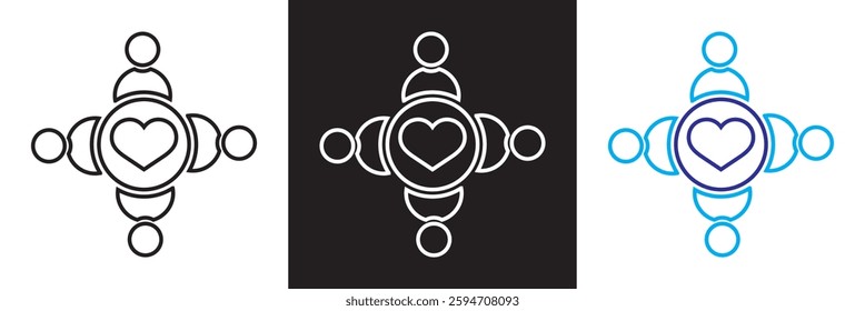 Sector of society icon . Eenergy, technology, arts, justice etc.  Isolated on white,  and black background. Vector illustration. EPS 10