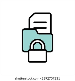  Secur icon with white background vector