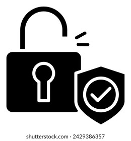 Secure Access icon line vector illustration