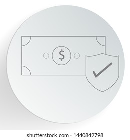 Secure approved payment icon. E-commerce concept.Vector illustration.