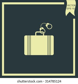 secure briefcase icon