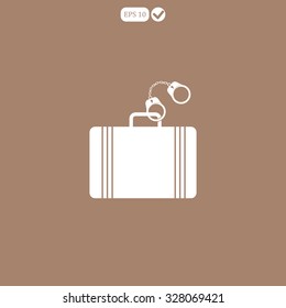 secure briefcase icon