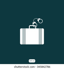 secure briefcase icon