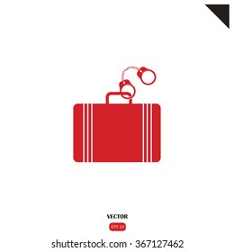 secure briefcase icon