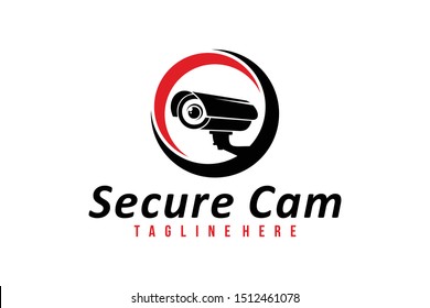 secure cam logo icon vector isolated
