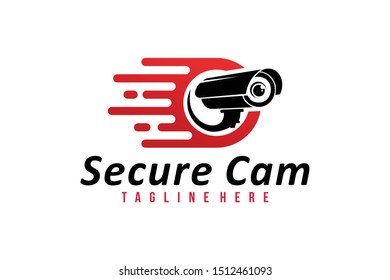 secure cam logo icon vector isolated