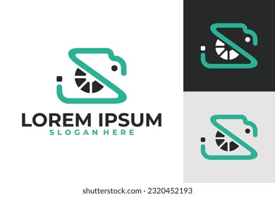 ilustración vectorial del logotipo de cámara segura