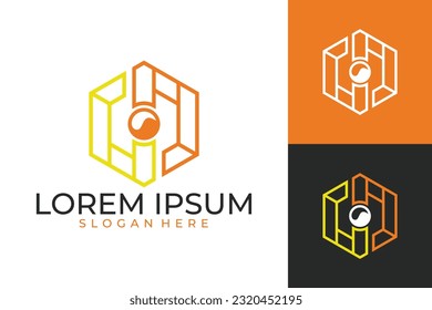 secure cam logo vector illustration