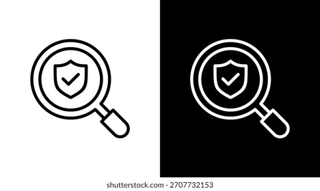 Diseño seguro del conjunto de iconos de cheque blanco