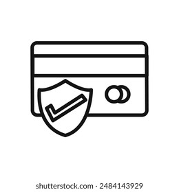 secure checkout icon black and white vector sign