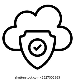 Secure Cloud Cyber Security - Symbolgrafik