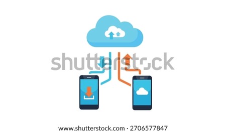 Secure cloud storage and data synchronization solution for mobile devices facilitating efficient information exchange.