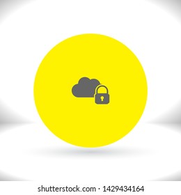 Secure Cloud Technology . Lorem Ipsum Illustration design