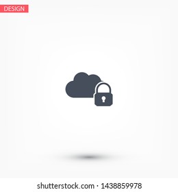 Secure Cloud Technology . Lorem Ipsum Illustration design