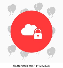 Secure Cloud Technology . Lorem Ipsum Illustration design