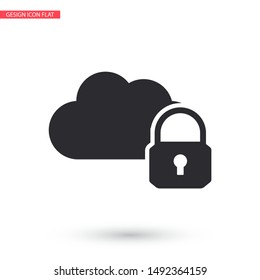 Secure Cloud Technology . Lorem Ipsum Illustration design