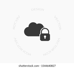 Secure Cloud Technology . Lorem Ipsum Illustration design