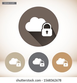 Secure Cloud Technology . Lorem Ipsum Illustration design