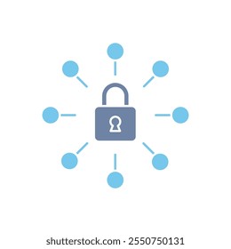 secure connection concept line icon. Simple element illustration. secure connection concept outline symbol design.