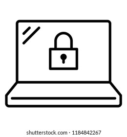 Secure connection icon in trendy flat style isolated on grey background. Website pictogram. Internet symbol for your web site design, logo, app, UI. Vector illustration, EPS10.