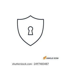 Ilustración vectorial de icono de conexión segura. Símbolo de conexión segura aislado sobre fondo blanco