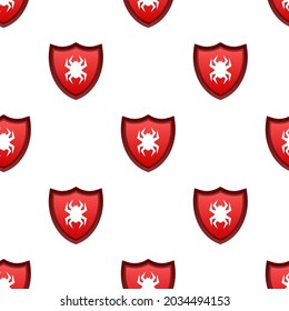 Secure connection pattern on white background. Vector illustration.