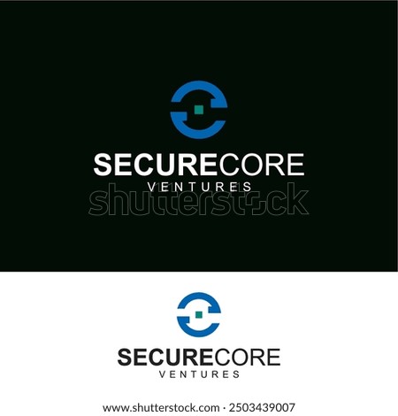 Secure core venture logo design ideas business name editable vector template  royalty free image