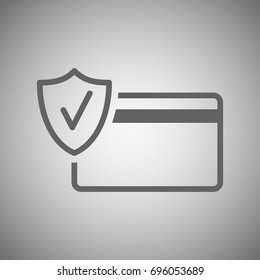 Secure credit card icon