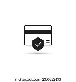 secure credit card payment icon vector illustration