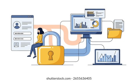 Secure data management and information protection with digital security and system access controls