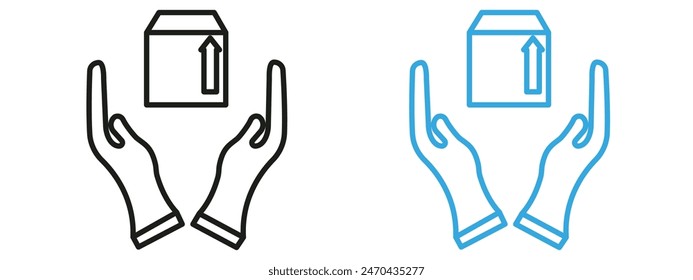 Secure Delivery Icon Highlighting Reliable Shipping Services, Parcel Security, and Logistics Efficiency