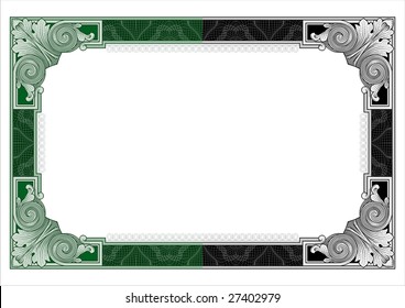 Secure design frame vector #1