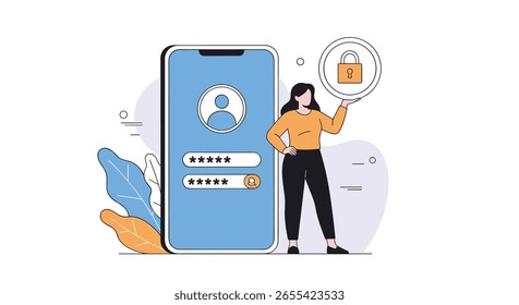 Gerenciamento seguro de identidade digital para contas de usuário on-line e proteção de dados privados