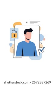 Processo seguro de verificação e autenticação de identidade digital para contas pessoais