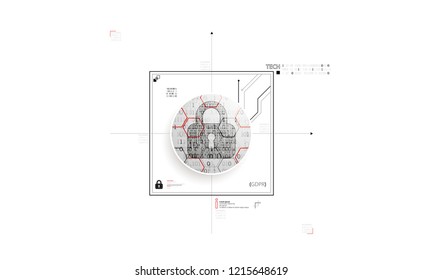 Secure digital space. Virtual confidential, programming protection.