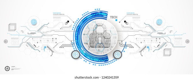 Secure digital space. Virtual confidential, programming protection.