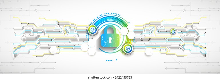 Secure digital space. Virtual confidential, programming protection.
