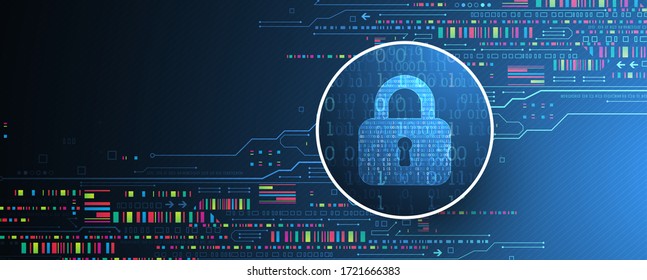 Secure digital space. Virtual confidential, programming protection.