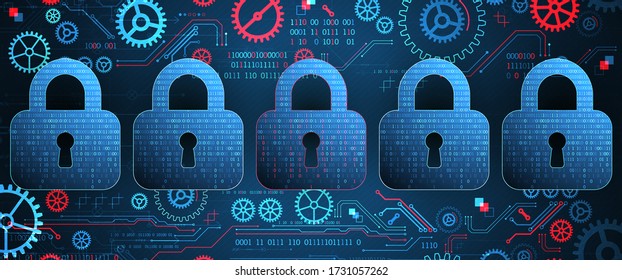 Espacio digital seguro. Confidencial virtual, protección de programación.