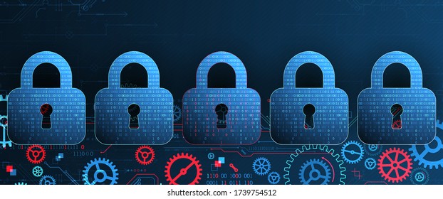 Secure digital space. Virtual confidential, programming protection.