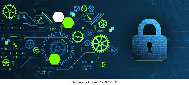 Secure digital space. Virtual confidential, programming protection.