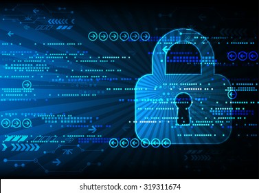 Espacio digital seguro. Confidencial virtual, conexión de punto de estructura, protección de programación, sistema de esquema de candado, ilustración vectorial