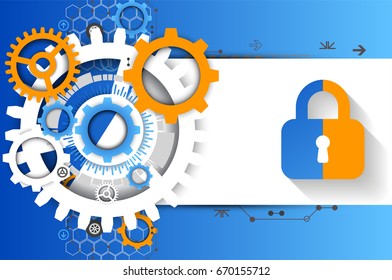 Secure digital space. Virtual confidential, programming protection.