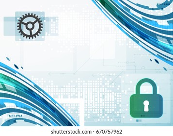 Secure digital space. Virtual confidential, programming protection.