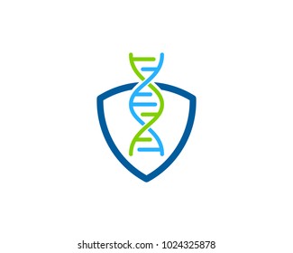 Secure Dna Icon Logo Design Element