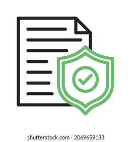 Secure Document icon vector image. Can also be used for Physical Fitness. Suitable for mobile apps, web apps and print media.