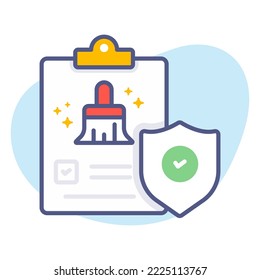 secure document Modern concepts design, Premium quality vector illustration concept. Vector symbol.