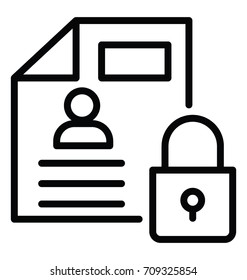 Secure Documents Vector Icon