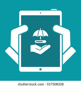 Secure download - Minimal vector icon