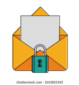 Secure email symbol
